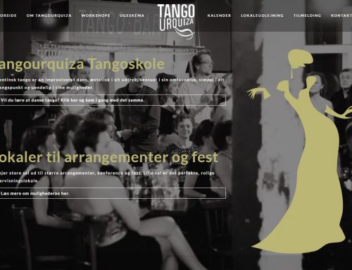 Hjemmeside til Tango Urquiza