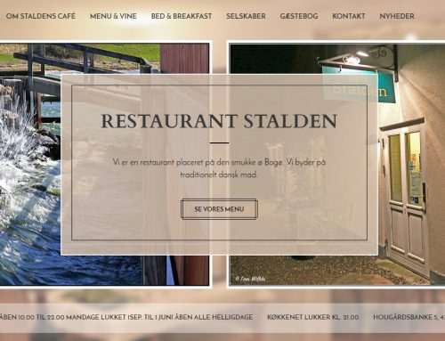 Hjemmeside til Staldens Café